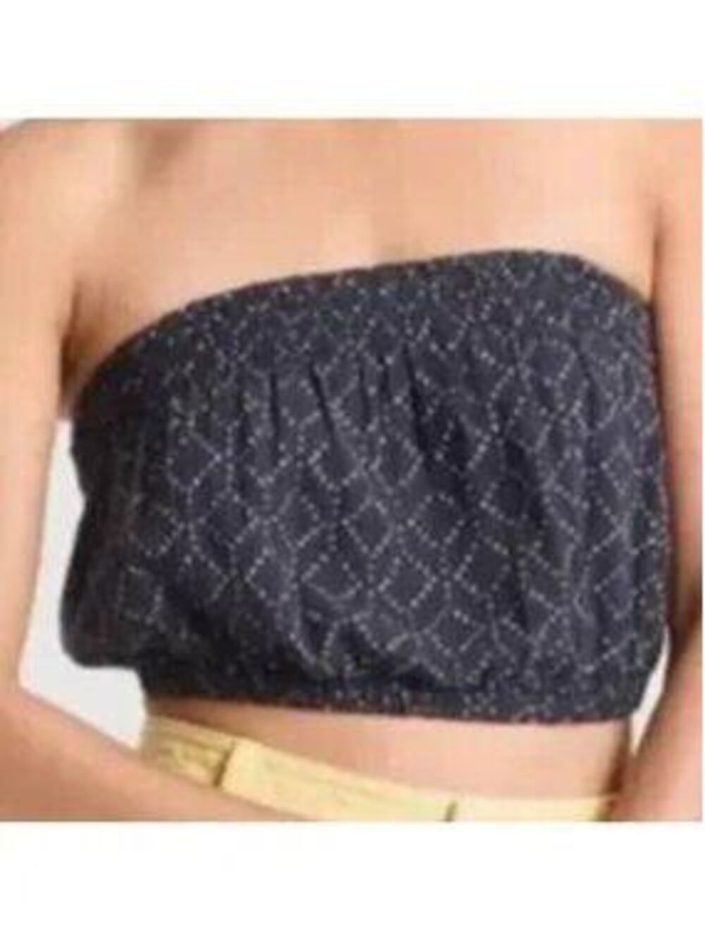 Universal Thread NWT Women's Navy White Ditsy Floral Dot Gauze Tube Top XS
